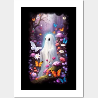 Flower ghost Posters and Art